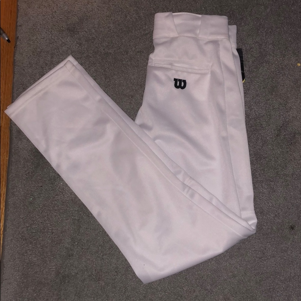 Plain White Baseball Pants (New)